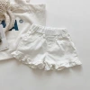 Girls' denim shorts 2022 Summer New style ear-trimmed hot pants for babies, children's pants and children's clothing wholesale 52997 Application Scenario
